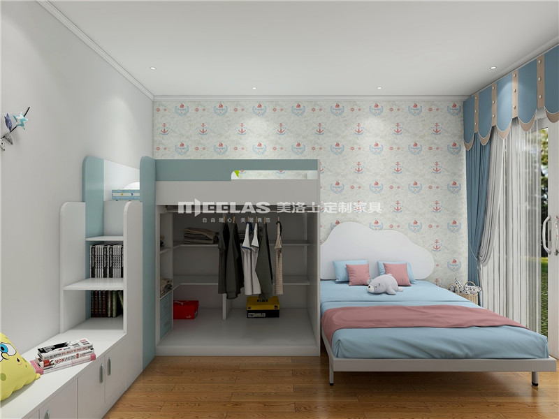 儿童房家具装修结果图